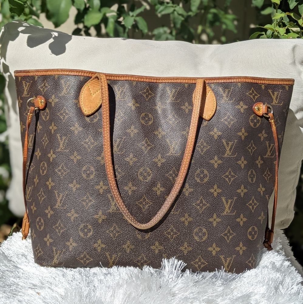 Auth LOUIS VUITTON Neverfull MM Shoulder …